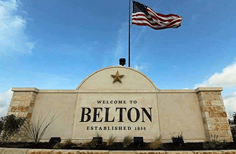 Welcome to Belton sign