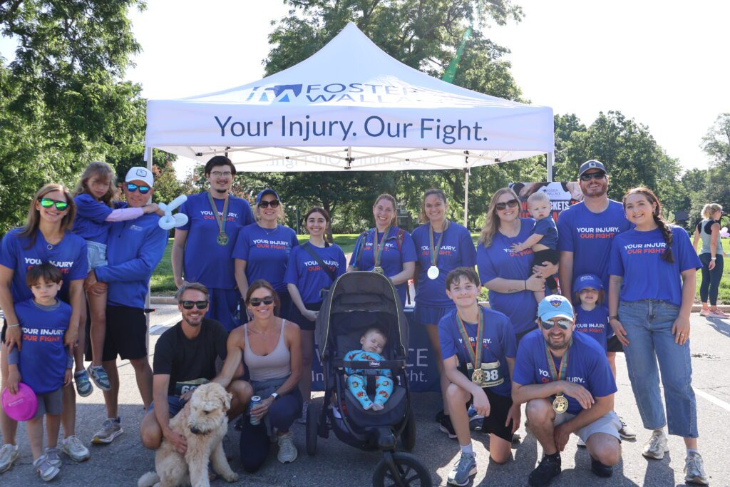 Foster Wallace team at the BIAKS brain injury run in Kansas City.
