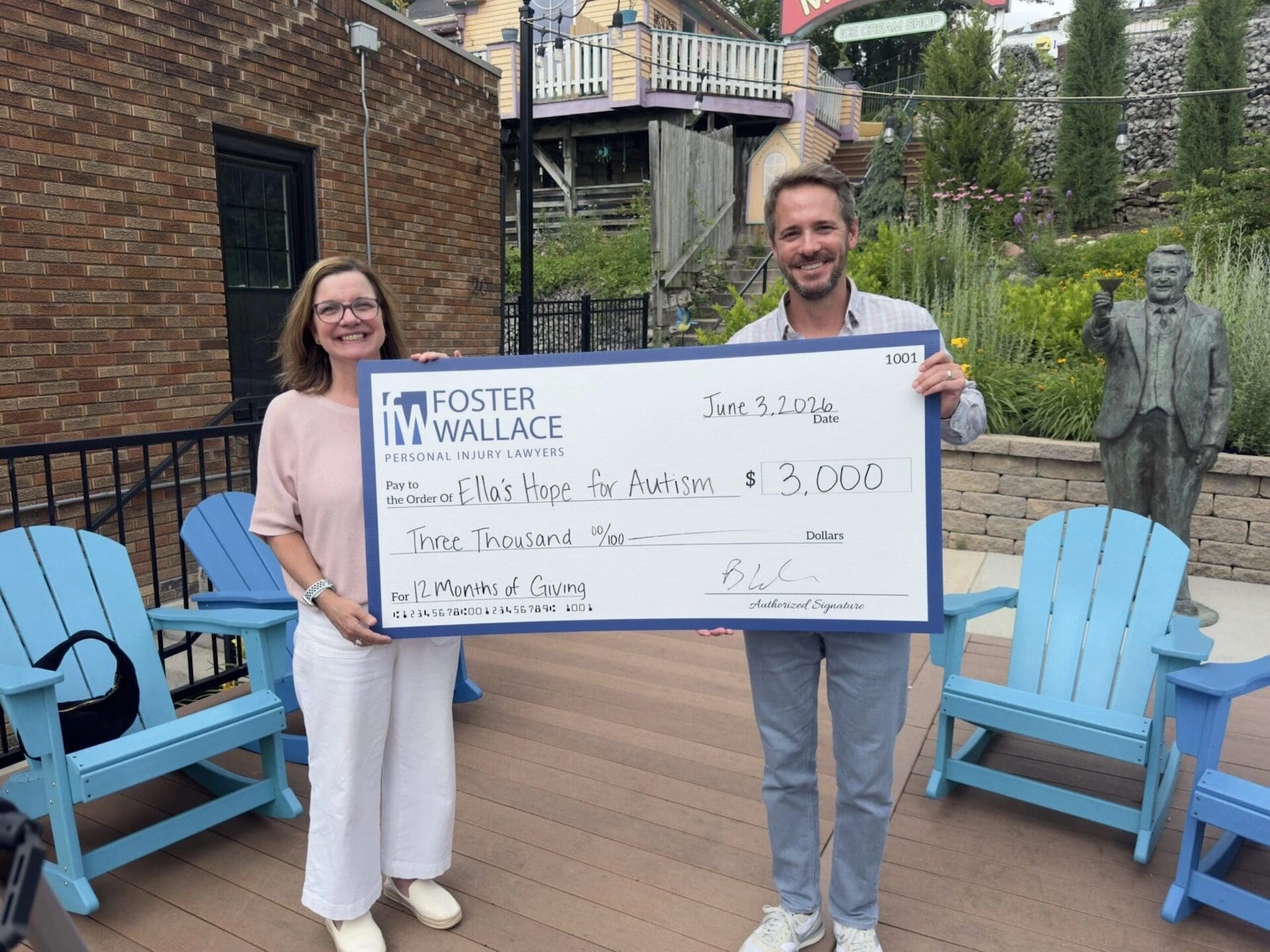 Brian Wallace with Ella's Hope for Autism